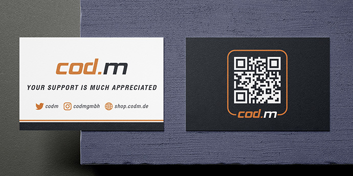 cod.m GmbH - Thank you card both sides