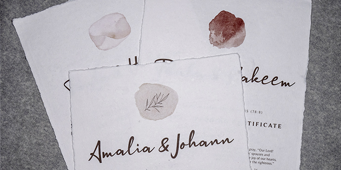 PAPIERlichkeit - Wedding certificates